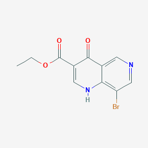 Ethyl 8-bromo-4-hydroxy-1,6-naphthyridine-3-carboxylate