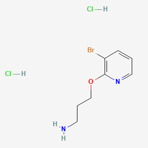 3-[(3-Bromopyridin-2-yl)oxy]propan-1-aminedihydrochloride