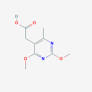 molecular formula C9H12N2O4 B1351565 (2,4-Dimethoxy-6-methyl-pyrimidin-5-yl)-acetic acid CAS No. 500159-48-8