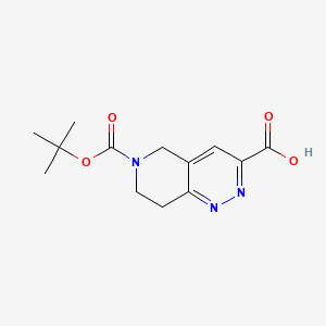 6-[(tert-butoxy)carbonyl]-5H,6H,7H,8H-pyrido[4,3-c]pyridazine-3-carboxylic acid