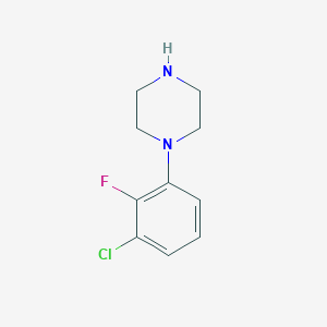 molecular formula C10H12ClFN2 B13515698 1-(3-Chloro-2-fluorophenyl)piperazine 