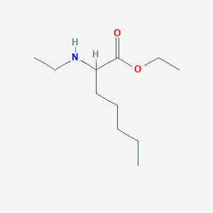 molecular formula C11H23NO2 B13515715 Ethyl 2-(ethylamino)heptanoate 