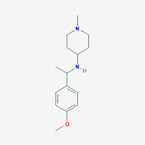 molecular formula C15H24N2O B1351572 [1-(4-Methoxy-phenyl)-ethyl]-(1-methyl-piperidin-4-yl)-amine CAS No. 626217-82-1