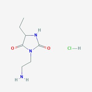 3-(2-Aminoethyl)-5-ethylimidazolidine-2,4-dionehydrochloride