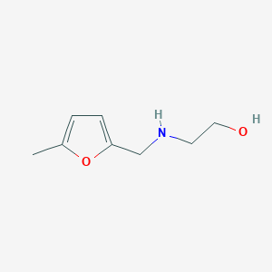 molecular formula C8H13NO2 B1351574 2-[(5-Methyl-furan-2-ylmethyl)-amino]-ethanol CAS No. 22099-62-3