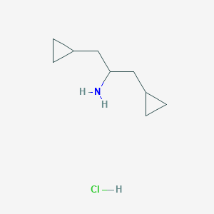 1,3-Dicyclopropylpropan-2-amine hydrochloride