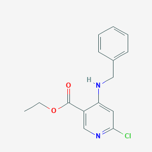 molecular formula C15H15ClN2O2 B13515763 Ethyl 4-(benzylamino)-6-chloronicotinate 