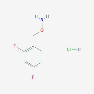 molecular formula C7H8ClF2NO B13515768 o-(2,4-Difluorobenzyl)hydroxylamine hydrochloride 