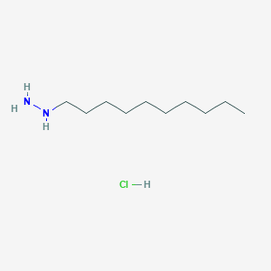 molecular formula C10H25ClN2 B13515780 Decylhydrazinehydrochloride 