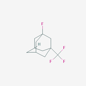 molecular formula C11H14F4 B13515813 1-Fluoro-3-(trifluoromethyl)adamantane 