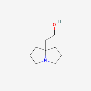 molecular formula C9H17NO B13515892 2-(hexahydro-1H-pyrrolizin-7a-yl)ethan-1-ol 