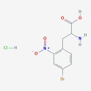 2-Amino-3-(4-bromo-2-nitrophenyl)propanoicacidhydrochloride