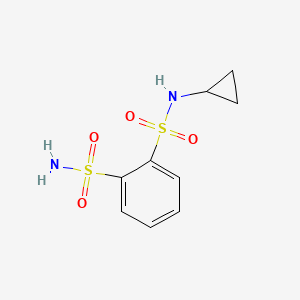 molecular formula C9H12N2O4S2 B13515939 N-cyclopropyl-1,2-benzenedisulfonamide 