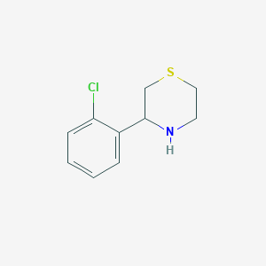 molecular formula C10H12ClNS B1351594 3-(2-氯苯基)硫吗啉 CAS No. 887344-30-1