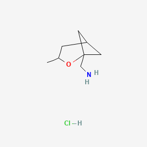 1-{3-Methyl-2-oxabicyclo[3.1.1]heptan-1-yl}methanamine hydrochloride