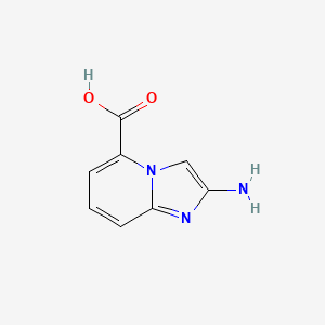 molecular formula C8H7N3O2 B13515981 2-Aminoimidazo[1,2-a]pyridine-5-carboxylic acid 