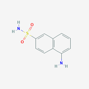 molecular formula C10H10N2O2S B13515987 5-Amino-2-naphthalenesulfonamide CAS No. 13261-51-3