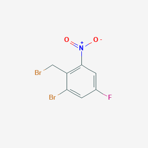 1-Bromo-2-(bromomethyl)-5-fluoro-3-nitrobenzene