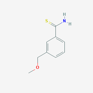 molecular formula C9H11NOS B13516132 3-(Methoxymethyl)benzothioamide 