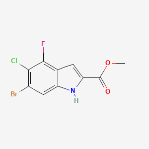 methyl 6-bromo-5-chloro-4-fluoro-1H-indole-2-carboxylate