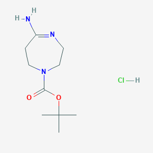 Tert-butyl5-imino-1,4-diazepane-1-carboxylatehydrochloride