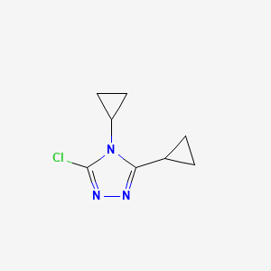 3-Chloro-4,5-dicyclopropyl-4h-1,2,4-triazole