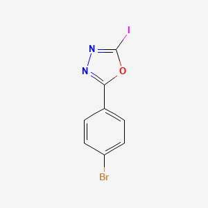 2-(4-Bromophenyl)-5-iodo-1,3,4-oxadiazole