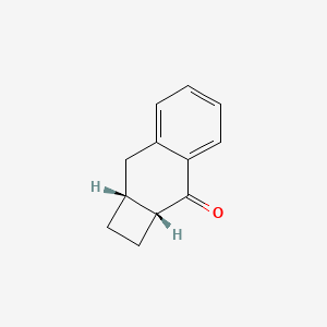 molecular formula C12H12O B13516201 rac-(2aR,8aR)-1H,2H,2aH,3H,8H,8aH-cyclobuta[b]naphthalen-3-one 