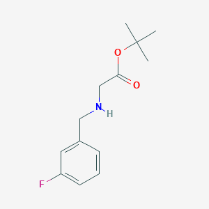 molecular formula C13H18FNO2 B13516233 tert-Butyl (3-fluorobenzyl)glycinate 