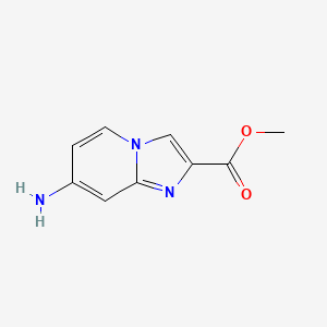 molecular formula C9H9N3O2 B13516235 Methyl 7-aminoimidazo[1,2-a]pyridine-2-carboxylate 