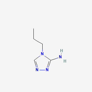 molecular formula C5H10N4 B13516258 4H-1,2,4-Triazol-3-amine, 4-propyl- CAS No. 58661-97-5