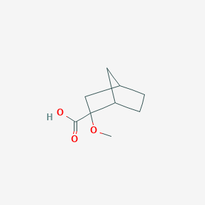 molecular formula C9H14O3 B13516288 2-Methoxybicyclo[2.2.1]heptane-2-carboxylic acid 