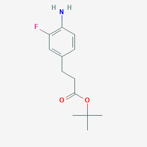 3-(4-Amino-3-fluoro-phenyl)-propionic acid tert-butyl ester