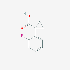 molecular formula C10H9FO2 B1351642 1-(2-Fluorophenyl)cyclopropane-1-carboxylic acid CAS No. 306298-00-0