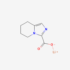 lithium(1+) 5H,6H,7H,8H-imidazo[1,5-a]pyridine-3-carboxylate