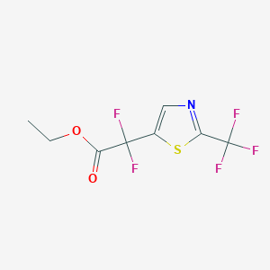 Ethyl 2,2-difluoro-2-[2-(trifluoromethyl)-1,3-thiazol-5-yl]acetate