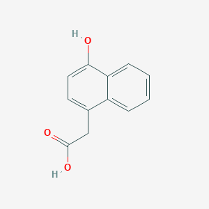 molecular formula C12H10O3 B13516468 2-(4-Hydroxynaphthalen-1-yl)acetic acid 