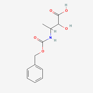 molecular formula C12H15NO5 B13516470 3-{[(Benzyloxy)carbonyl]amino}-2-hydroxybutanoic acid CAS No. 62023-34-1