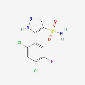 3-(2,4-dichloro-5-fluorophenyl)-1H-pyrazole-4-sulfonamide