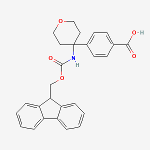 4-[4-({[(9H-fluoren-9-yl)methoxy]carbonyl}amino)oxan-4-yl]benzoicacid