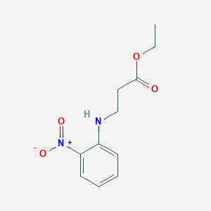 molecular formula C11H14N2O4 B13516495 Ethyl 3-((2-nitrophenyl)amino)propanoate 