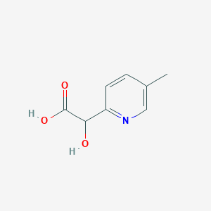 molecular formula C8H9NO3 B13516519 2-Hydroxy-2-(5-methylpyridin-2-YL)acetic acid 