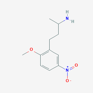 4-(2-Methoxy-5-nitrophenyl)butan-2-amine