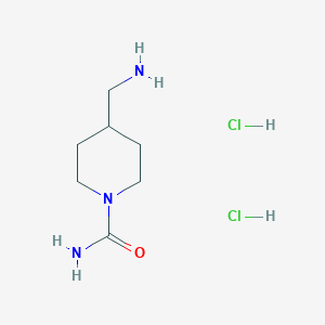 molecular formula C7H17Cl2N3O B13516561 4-(Aminomethyl)piperidine-1-carboxamide dihydrochloride 