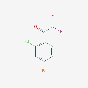 1-(4-Bromo-2-chlorophenyl)-2,2-difluoroethan-1-one