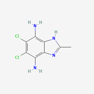 5,6-Dichloro-2-methyl-1H-1,3-benzodiazole-4,7-diamine