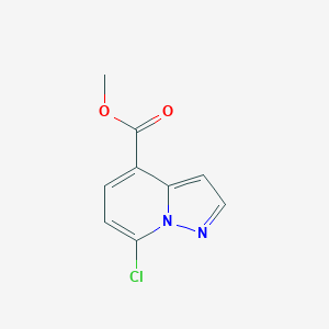 molecular formula C9H7ClN2O2 B13516586 Methyl7-chloropyrazolo[1,5-a]pyridine-4-carboxylate 