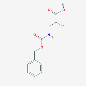 3-(((Benzyloxy)carbonyl)amino)-2-fluoropropanoic acid