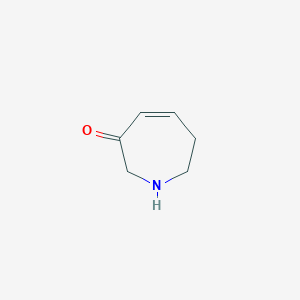 molecular formula C6H9NO B13516622 2,3,6,7-tetrahydro-1H-azepin-3-one 