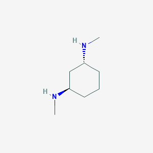 molecular formula C8H18N2 B13516636 (1R,3R)-N1,N3-dimethylcyclohexane-1,3-diamine 